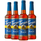 Torani - Sirop pêche sans sucre -750 mL - paquet de 4-Le sirop ne contient aucune calorie et aucun sucre !