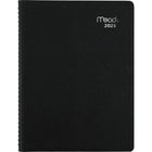Mead - Cahier de rendez-vous hebdomadaire/mensuel Contempo 2025 - 10 7/8 po H x 8 1/4 po l - Noir - Bilingue-12 mois avec onglet : janvier 2025 à decembre 2025