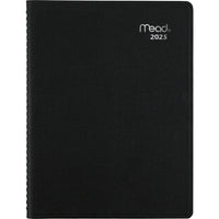 Mead - Cahier de rendez-vous hebdomadaire/mensuel Contempo 2025 - 10 7/8 po H x 8 1/4 po l - Noir - Bilingue-12 mois avec onglet : janvier 2025 à decembre 2025