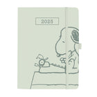 Graphique - 2024-2025 Académique Sauge Peanuts Hebdomadaire/Mensuel Planificateur de Bureau - 15.24 x 20.32 cm-18 mois