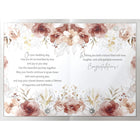 Rosedale Gold - Cartes de souhaits Mariage avec enveloppes – 5-1/2 po x 8 po – Félicitations : fleurs – paquet de 6-Imprimées sur un papier de qualité non couché
