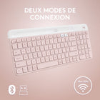 Logitech - K585 Clavier fin sans fil multi-appareils - Rose-Productivité personnalisée: accédez à une gamme complète de possibilités et personnalisez ce clavier en fonction de vos besoins, configurez et attribuez des raccourcis aux touches FN personnalisables avec le logiciel Logi Options+