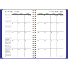 Staples - Agenda scolaire hebdomadaire/mensuel 2025-2026 - 8 1/2 po H x 5 1/2 po l - assorties - bilingue-1 semaine sur 2 pages et 1 mois sur 2 pages