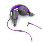 JLab - Audio Écouteurs JBuddies Studio Over Ear Pliant Enfants - Violet-Avec le même design léger et les oreillettes en mousse orange, vous vous sentirez plus nostalgique que jamais