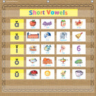 Teacher Created Resources - Tableau de poche à 7 pochettes, motif toile de jute, 28 po x 28 po-Mesure 28 po x 28 po