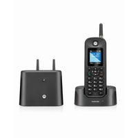 Motorola - Téléphone sans fil extérieur O2 avec répondeur - Noir-Totalement à l'épreuve de la poussière : Ne vous inquiétez jamais des petites particules endommageant votre téléphone (IP67 nominale)