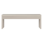 Hudson&Canal - Table basse rectangulaire Lawrence , 48 po de largeur, blanc aulne-La table est fabriquée à partir de matériaux MDF et PVC de haute qualité et durables