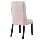 Modway - Baron Performance Velvet Chaises de salle à manger Ensemble de 2 - Rose-Assemblée requise