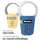 Master Lock - Serrure à combinaison à régler soi-même-Couvercle à touches souples de couleur très tendance adatpé aux styles individuels