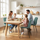 HOMCOM - Chaises de salle à manger avec pieds en métal pour cuisine - vert - ensemble de 4-Montage requis 