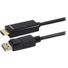 Staples - Câble DisplayPort vers HDMI - 6 pi-Universel – Fonctionne avec toutes les marques d’ordinateurs et de moniteurs dotés de connexions DisplayPort ou HDMI