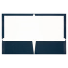 JAM Paper - Porte-documents brillant à 2 pochettes - bleu marine - Paquet de 6-Quantité : 6 dossiers par paquet | Un pour chaque sujet et projet