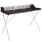 Modway - Bin Bureau - Cherry-Bureau/table étudiant contemporain