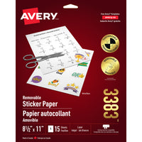 Avery - Papier collant à projet, blanc-1