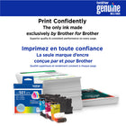 Brother - LC501 Cartouches d’encre cyan, magenta, jaune authentiques à rendement standard-Ces cartouches d’encre sont conçues pour fonctionner à l’unisson avec votre imprimante Brother