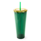 General Supply Goods + Co - Gobelet avec paille - Vert-paille amovible