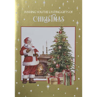 Mill Brook Studio - Cartes De souhaits Noël / Enveloppes - 5-3/8 po x 7-3/4 po - Foyer - Paquet de 18-Cartes de souhaits qualité boutique