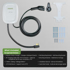 Emporia - Chargeur de niveau 2 classique pour véhicules électriques 40 A avec câble de 7,3 m (24 pi) - J1772 - Prise NEMA 14-50 - Noir-Fonctions recharge intelligente via connexion wifi 2.4 GHz permettant accès aux données énergétiques en temps réel et contrôle à distance via appareil mobile, prend en charge planification des sessions de recharge pour optimiser coûts électricité et améliorer performance
