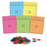 Jeu de cartes et jetons de bingo Hygloss, 1 000 jetons, 50 cartes -Les cartes de bingo sont la ressource parfaite pour renforcer les leçons scolaires ou enseigner la reconnaissance des nombres