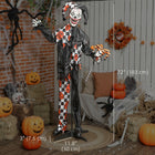 Outsunny - Clown animé pour Halloween - décorations effrayantes pour Halloween-Fabriqué à partir de matériaux robustes et durables, il vous garantit de nombreux Halloween. 
