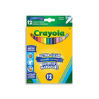 Marqueurs lavables à trait fin ultra-propres Crayola, ensemble de 12-Comprend 12 marqueurs lavables ultra-propres à trait fin aux couleurs classiques, parfaits pour la classe
