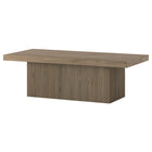 Hudson&Canal - Table basse rectangulaire Torren (122 cm de largeur) - Chêne gris vieilli-Le plateau de table a une capacité de poids de 75 lb