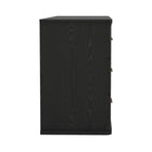 Manhattan Comfort - Commode double traditionnelle Clifford à 6 tiroirs - Noir-Design polyvalent : s’harmonise avec les intérieurs de chambre modernes et transitionnels