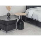 Brassex - Table d'appoint 804520 Colter - noir/or-Profil mince