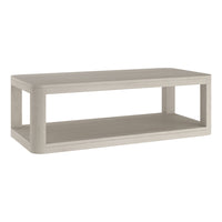 Hudson&Canal - Table basse rectangulaire Stellan 47" de largeur - Blanc aulne-Un design contemporain moderne pour votre salon, votre bureau et plus encore