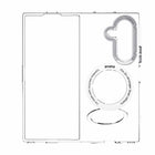 Avana - Étui Tootsie Stand avec Magnets pour Samsung Galaxy Z Fold8 Ultra - Glacier-Bague pivotante et support à cliquet dans un boîtier transparent.