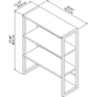 Bush Business Furniture - Huche bibliothèque Method, blanc (KI70206)-Se fixe à la bibliothèque ou au classeur latéral Method (vendus séparément)