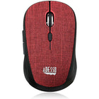 Adesso - iMouse S80R sans Fil Tissu de la Mini-Souris Optique - Rouge-Capteur Optique