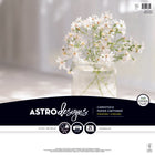 Astrodesigns - Papier cartonné - 12 x 12 po - Blanc brillant - Paquet de 25-Papier d'impression sans acide et sans lignine