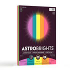 Astrobrights - Papier couverture 65lb - 8,5 po l x 11 po H - Tropical - 5 couleurs - Paquet de 50-Dans ce paquet de 50 feuilles, vous obtiendrez 10 feuilles chacune d'Orchidée outrageuse, Sarcelle terrestre, Envolée de citron , Orange Cosmique et Rose plasma.