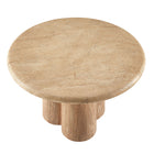 Modway - Tori Rond de 31 pouces Terrasse extérieure Béton Table à manger - Travertin-Assemblée requise