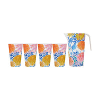Maxwell & Williams - Sunburst Pichet avec Gobelets - 2 L - Ensemble de 5-Lavage des mains recommandé