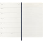 Moleskine - 2026 Agenda semainier Classic 12-mois à couverture souple - 5 po x 8.25 po - Bleu Saphir-Angles arrondis, fermeture à élastique et ruban marque-page assorti