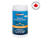 Emzone - Lingettes nettoyantes pour écrans - 100 lingettes/paquet - Paquet de 12-Sûres pour téléviseurs, moniteurs, tablettes et téléphones