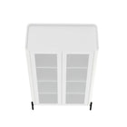 Manhattan Comfort - Ensemble de 2 bibliothèque et buffet modernes Abbey - Blanc-Nettoyage : Essuyez avec un chiffon humide, en évitant l’excès d’humidité. . À éviter : Les produits chimiques agressifs ou les nettoyants abrasifs qui peuvent endommager la surface. . Entretien : Gardez à l’écart de l’humidité excessive, car le produit peut gonfler ou se déformer s’il est exposé à l’eau ou à l’humidité. . Protection : Utilisez des sous-verres ou des sets pour éviter les rayures ou les taches