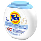 Tide - Capsules de détergent liquide PODS Free & Gentle, Paquet de 76-Les capsules de détergent à lessive Tide PODS se dissolvent rapidement dans l’eau chaude ou froide