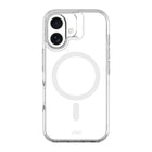 AXS - Crystal Shield Étui D3O fabriqué avec du plastique recyclé MagSafe compatible pour Apple iPhone 16 - Clear-Protection anti-UV pour afficher clairement le design original de votre cellulaire