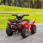 Aosom - VTT à batterie 6 V pour tout-petits avec musique - Rouge-Moteur 6V qui fournissent une puissante propulsion arrière 