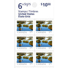 Canada Post - Timbres-poste des États-Unis - Paquet de 6-USA 