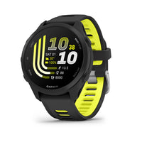 Garmin - Forerunner 170 Music - Noir avec bracelet noir/jaune ampère-Cette montre intelligente de course avec GPS facile à utiliser possède toutes les fonctions essentielles dont vous avez besoin pour passer au niveau supérieur, y compris le GPS, l’allure, la distance et la fréquence cardiaque au poignet