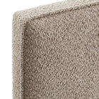Modway - Lindee Tissu Boucle Tête de lit jumelée, Flocons d’avoine-Assemblée requise