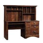 Sauder 62"W La Collection Harbor View Bureau - Finition Curado Cherry-Tablette coulissante pour clavier et souris avec glissières métalliques et butées de sécurité pour la sécurité de toute la famille