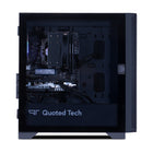 Quoted Tech - Ordinateur de bureau de jeu Shield - AMD Ryzen 7 7800X3D - NVIDIA RTX 5070 - 32 Go de RAM - SSD NVMe 2 To - Windows 11-32GB DDR5 5600MHz
