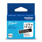 Brother - BTAG335 Ruban non laminé noir avec texte blanc authentique pour étiqueteuse P-touch, 12 mm (L) x 4 m (l)-Faites confiance à Brother pour tous vos projets.Pour tous vos besoins en matière d’étiquetage, faites confiance à Brother, la marque d’étiqueteuses la plus fiable au Canada.