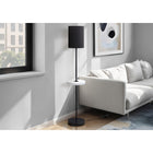 Monarch Specialties - Luminaire - 62 po H Lampadaire - Port Usb Inclus - Métal Noir - Marbre Blanc - Contemporain - Moderne-Un port USB est inclus dans l'élégante étagère métallique en marbre blanc pour recharger votre appareil à portée de main