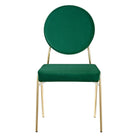 Modway - Craft Performance Velvet Fauteuil d’appoint de salle à manger - Vert Or-9